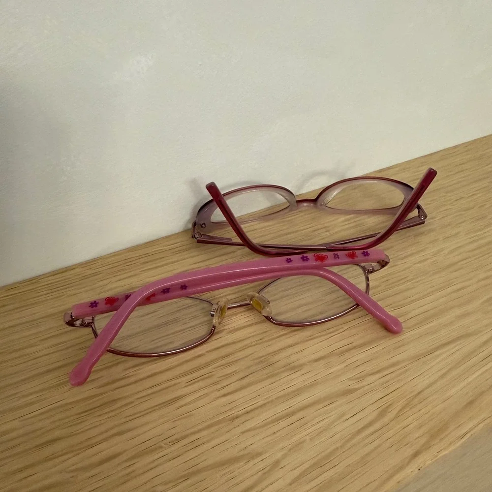 Jessica Mcclintock kids‎ vision glasses pink 130mm RL Kenmark Set Of 2